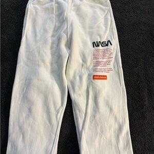 Heron Preston White NASA Sweatpants
